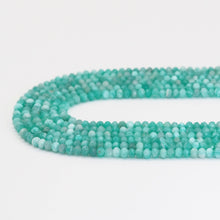 Load image into Gallery viewer, 3x5mm Genuine Amazonite Faceted Rondelle Beads, Sku#U1670