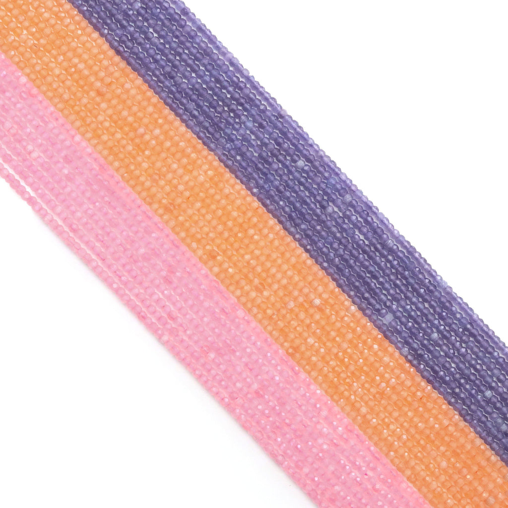 2x3mm Cat's Eye Faceted Rondelle Beads, Sku#U1756
