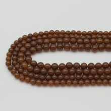 Load image into Gallery viewer, Brown Jade Round Smooth Beads, Sku#U1823
