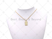 Load image into Gallery viewer, CZ Jesus Cross Charm, Sku#LK570