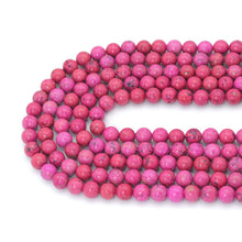 Load image into Gallery viewer, Rose Color Jade Round Smooth Beads, Sku#U2232