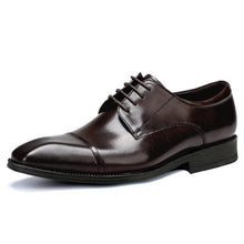 Load image into Gallery viewer, Men's Square Toe Business Casual Leather Shoes – PU Upper, Rubber Sole, Office &amp; Formal Wear