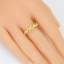 Load image into Gallery viewer, Gold Silver Twisted Adjustable Ring, Sku#A287