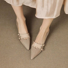 Load image into Gallery viewer, French Vintage Pointed-Toe Flats