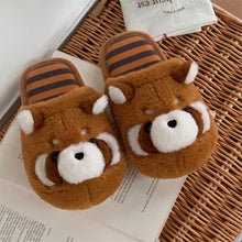 Load image into Gallery viewer, Women's Cartoon Fuzzy Slippers - Warm Plush Indoor House Slippers