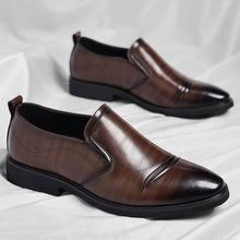 Load image into Gallery viewer, Men's Plus-Size Vintage Business Slip-On Leather Loafers