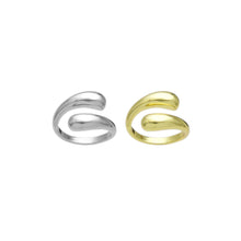Load image into Gallery viewer, Plain Gold Silver Wrap Adjustable Ring, Sku#A195