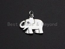 Load image into Gallery viewer, CZ Micro Pave Elephant Shaped Pendant/Charm, Cubic Zirconia