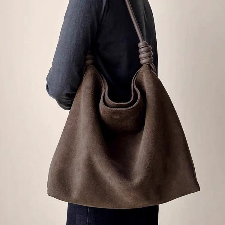 Large Capacity Genuine Leather Shoulder Bag – Women's Commuter Bag