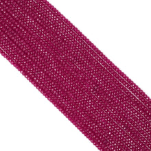 Load image into Gallery viewer, Red Corundum Faceted Rondelle Beads, Sku#U2128
