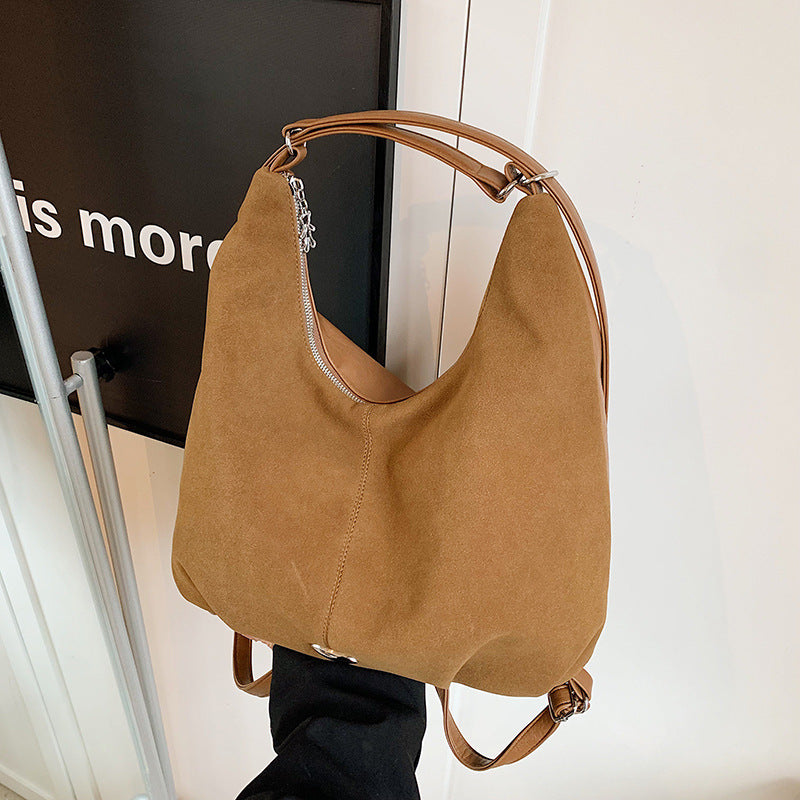 Women's PU Leather Tote Bag – Minimalist Commuter Shoulder Bag