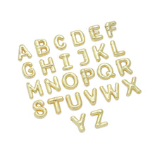 Load image into Gallery viewer, Gold Silver Bubble Initial Letter Charm, Sku#LX563
