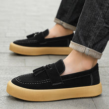 Load image into Gallery viewer, Men's British Style Derby Loafers – Suede Slip-On Casual Shoes