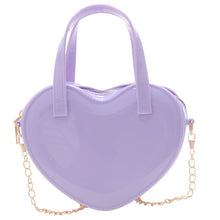 Load image into Gallery viewer, Women's Jelly Heart Mini Crossbody Bag – Cute PVC Shoulder Bag