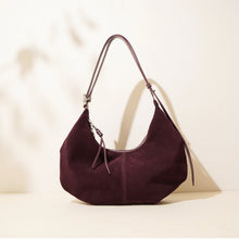 Load image into Gallery viewer, Women's High-Capacity Crossbody Bag – Matte Cowhide Leather Shoulder Bag