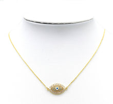 Load image into Gallery viewer, CZ Enamel Evil Eye Charm, Sku#LD296