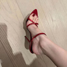 Load image into Gallery viewer, Women's Luxury Pointed-Toe Slide Sandals | European Style High Heel Slides | Sarah Express