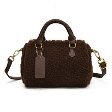 Load image into Gallery viewer, Lamb-Mohair Pillow Crossbody &amp; Shoulder Bag | Women's Minimalist Plush Bag