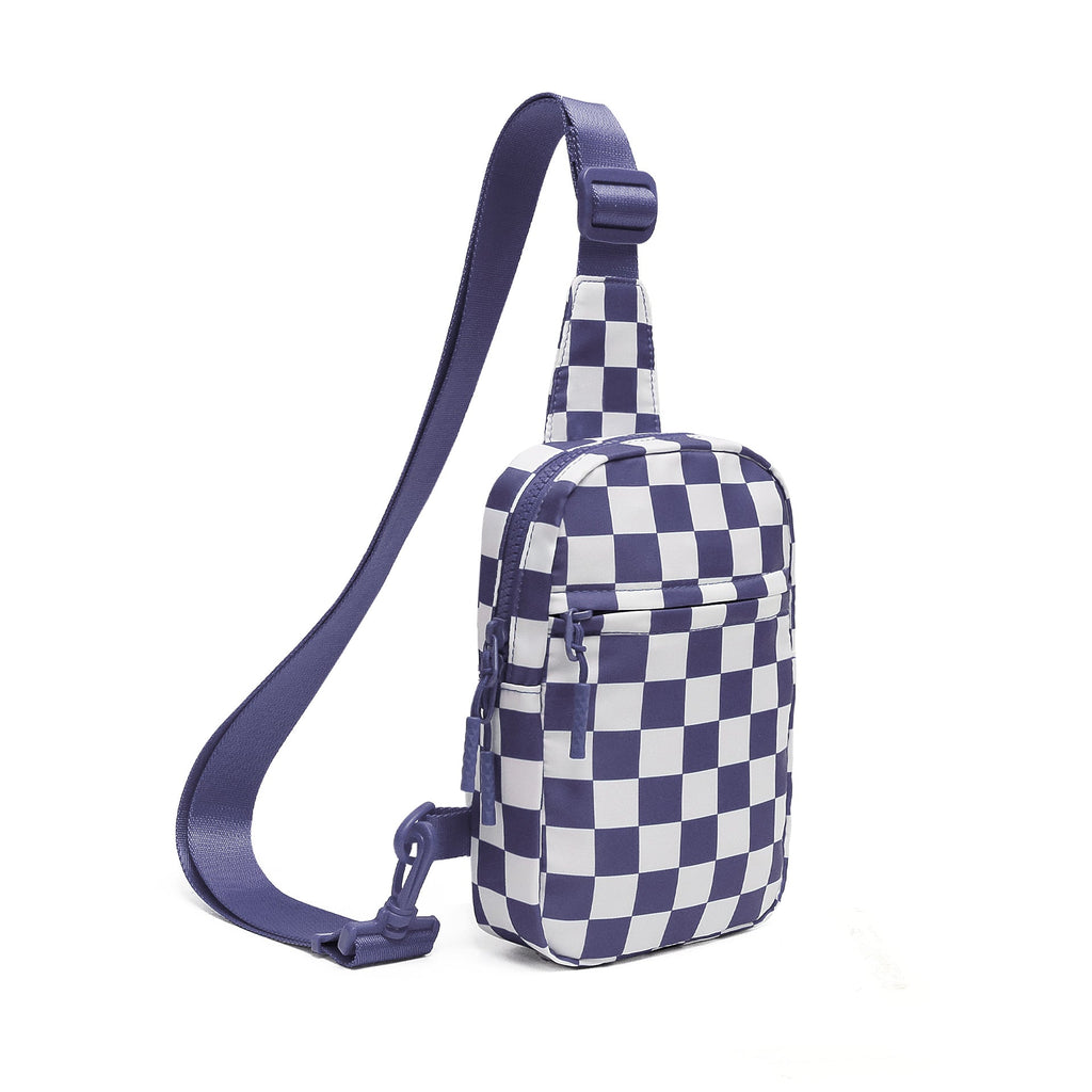 Waterproof Plaid Crossbody Bag - Lightweight Travel Sling Bag for Women & Men