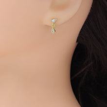 Load image into Gallery viewer, Dainty Teardrop CZ Earrings, Sku#A371