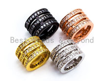 Load image into Gallery viewer, CZ Micro Pave Swirl Spacer Beads, Cubic Zirconia Spacer bead, sku#G304