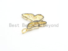 Load image into Gallery viewer, Large CZ Micro Pave Butterfly Pendant, sku#F557