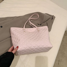Load image into Gallery viewer, Diamond-Check Commuter Shoulder Bag - Women's PU Leather Crossbody Bag