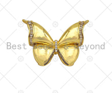 Load image into Gallery viewer, CZ Micro Pave 3D Butterfly Shape Pendant, Sku#LK342