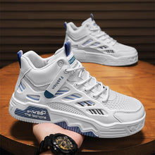 Load image into Gallery viewer, Women's Breathable Mesh High-Top Chunky Sole Sneakers - Korean Fashion Casual Shoes