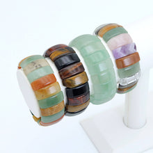 Load image into Gallery viewer, 10x25mm Curved Rectangle Stretchy Bracelet, Sku#U1978