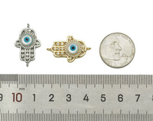 Load image into Gallery viewer, CZ Hamsa Hand Connector, Sku#M407
