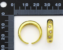 Load image into Gallery viewer, CZ North Star On Round Adjustable Ring, Sku#X333
