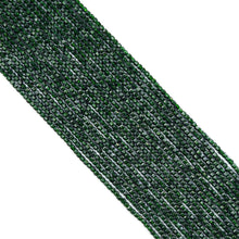 Load image into Gallery viewer, 2x2mm Faceted Cube Green Goldstone Beads, Sku#U1794