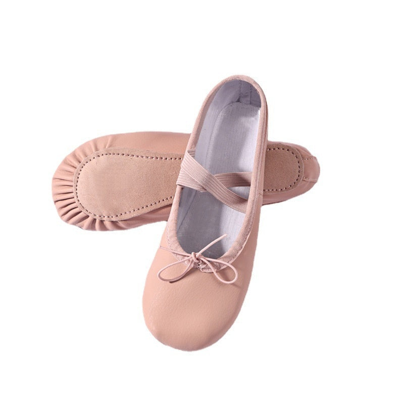 Soft-Sole PU Leather Ballet Shoes – Unisex