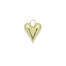 Load image into Gallery viewer, Slippy puppy Gold Heart Charm Pendant, Sku#LX664