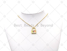 Load image into Gallery viewer, Enamel Love Lock Charm, Sku#L640