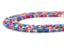 Load image into Gallery viewer, Mixed Color Glaze Triangular Prism Beads, 4mm, Sku#U1469