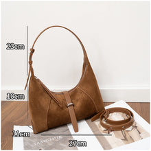 Load image into Gallery viewer, Elegant Genuine Leather Shoulder Bag - Korean Style Crossbody Dumpling Bag for Women
