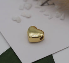 Load image into Gallery viewer, Large Hole Heart Spacer Beads, Sku#LD235