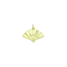 Load image into Gallery viewer, Gold Fan Shape Charm Pendant, Sku#LK1182