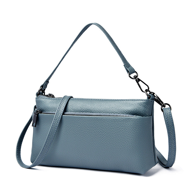 Women's Genuine Leather Shoulder Crossbody Bag – Soft Structured Handbag