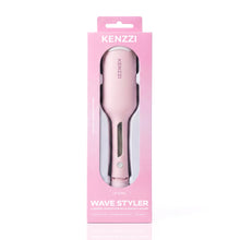 Load image into Gallery viewer, KENZZI Wave Styler 2-Barrel Hair Waver, 1.25 in, 6 Heat Settings, Pink