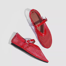 Load image into Gallery viewer, Women's Breathable Mesh Hollow-Out Pumps - Casual Low Heel Buckle Shoes