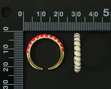 Load image into Gallery viewer, Enamel Adjustable Ring, Sku#X306