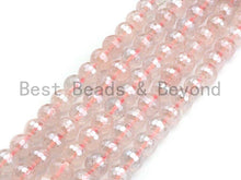 Load image into Gallery viewer, Mystic Plated Natural Rose Quartz Beads, High Quality Rose Quartz Beads, 6mm/8mm/10mm/12mm, sku# U482