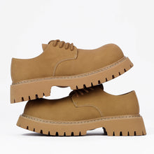 Load image into Gallery viewer, Men's British Style Height Increasing Leather Dress Shoes - Premium Derby Oxfords