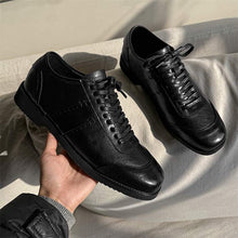 Load image into Gallery viewer, Men's Chunky Sole Casual Sneakers – Microfiber Upper, Rubber Outsole, Lace-Up &amp; Invisible Heel Styles