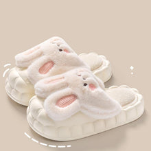 Load image into Gallery viewer, Unisex Cute Rabbit Fuzzy Slippers | Detachable Washable Plush House Shoes