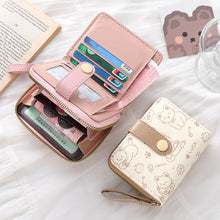 Load image into Gallery viewer, Japanese-Style Women's Clutch Wallet - Fresh Sweet PU Leather Compact Wallet