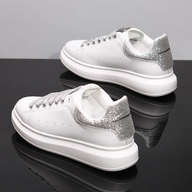 Korean Style Minimalist Sneakers for Men & Women – Microfiber Low-Cut Casual Shoes